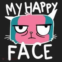 My Happy Cat Face Grumpy Tumbler thumb 3
