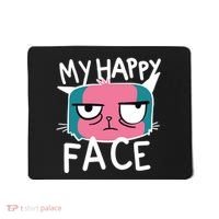 My Happy Cat Face Grumpy Mousepad thumb 0