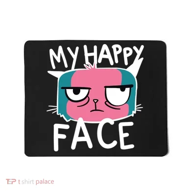 My Happy Cat Face Grumpy Mousepad