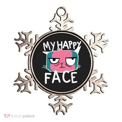 My Happy Cat Face Grumpy Ornament