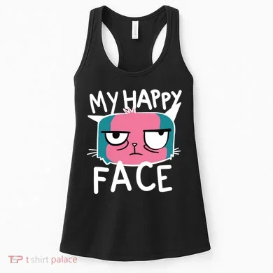 My Happy Cat Face Grumpy Women's Tank Top