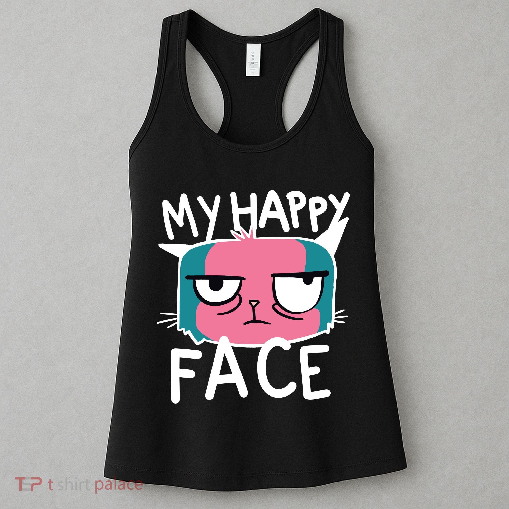 My Happy Cat Face Grumpy Women's Tank Top