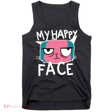 My Happy Cat Face Grumpy Tank Top