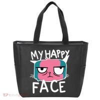 My Happy Cat Face Grumpy Tote Bag thumb 0