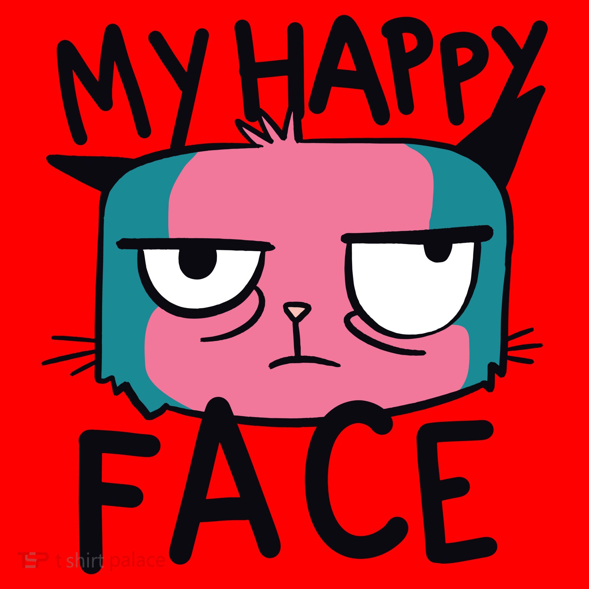 My Happy Cat Face Grumpy Santa Hat