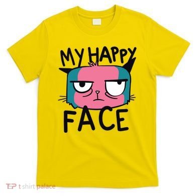 My Happy Cat Face Grumpy T-Shirt