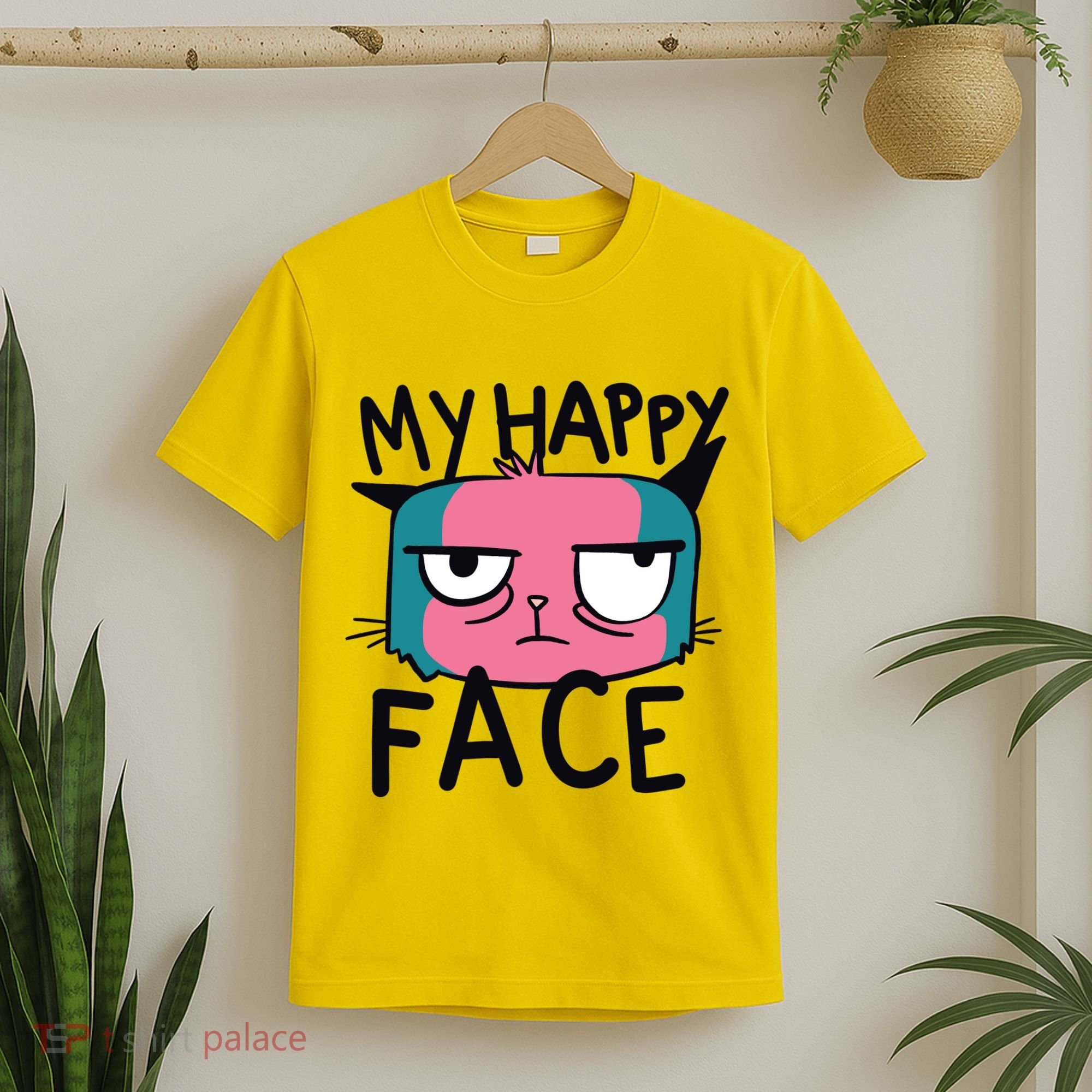 My Happy Cat Face Grumpy T-Shirt