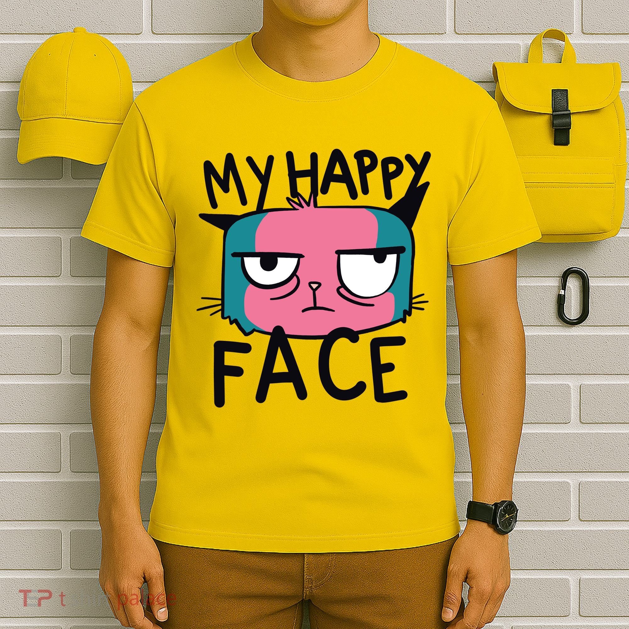 My Happy Cat Face Grumpy T-Shirt