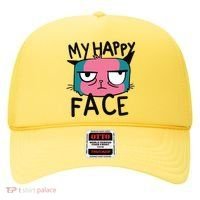 My Happy Cat Face Grumpy Hat thumb 0