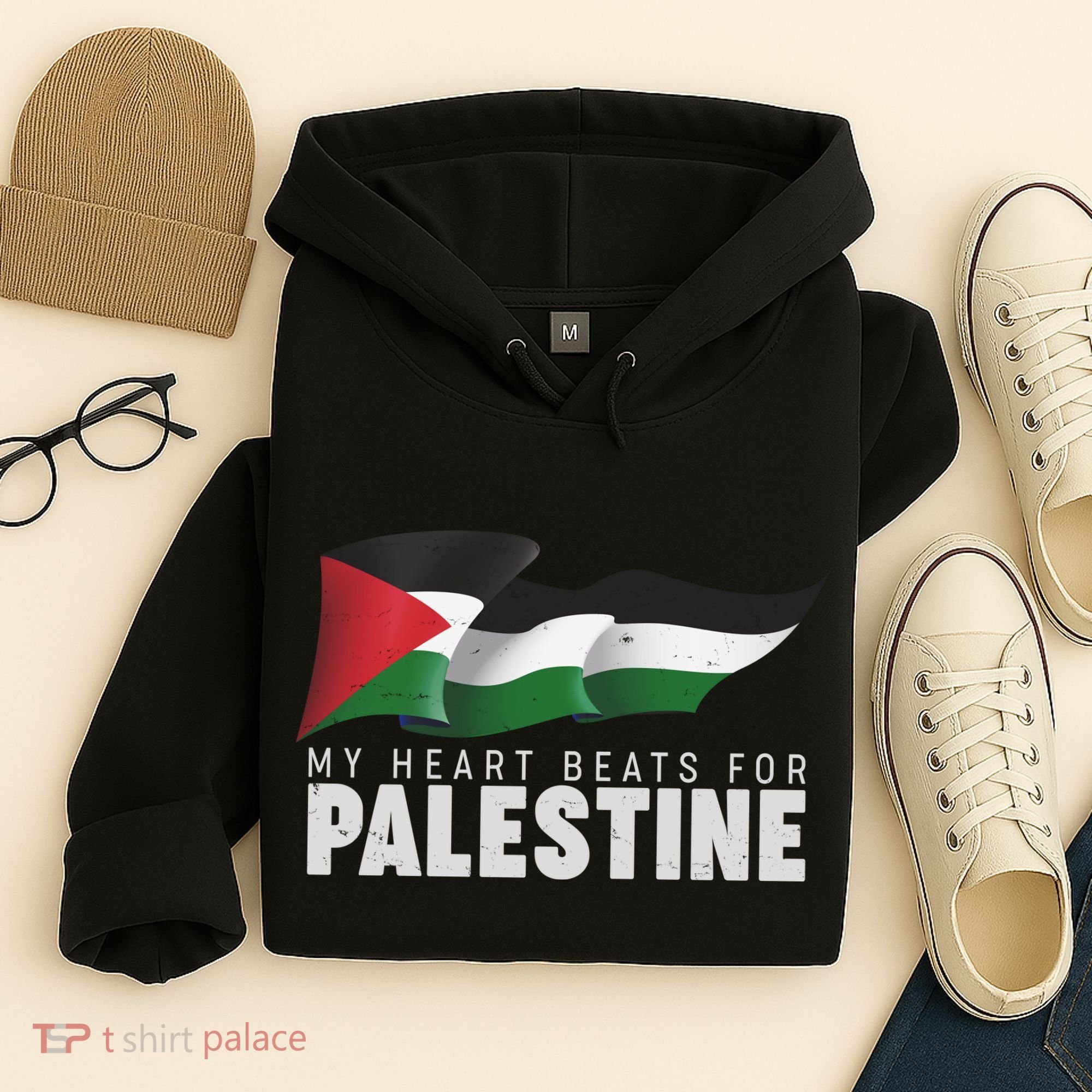 My Heart Beats For Palestine  Hoodie