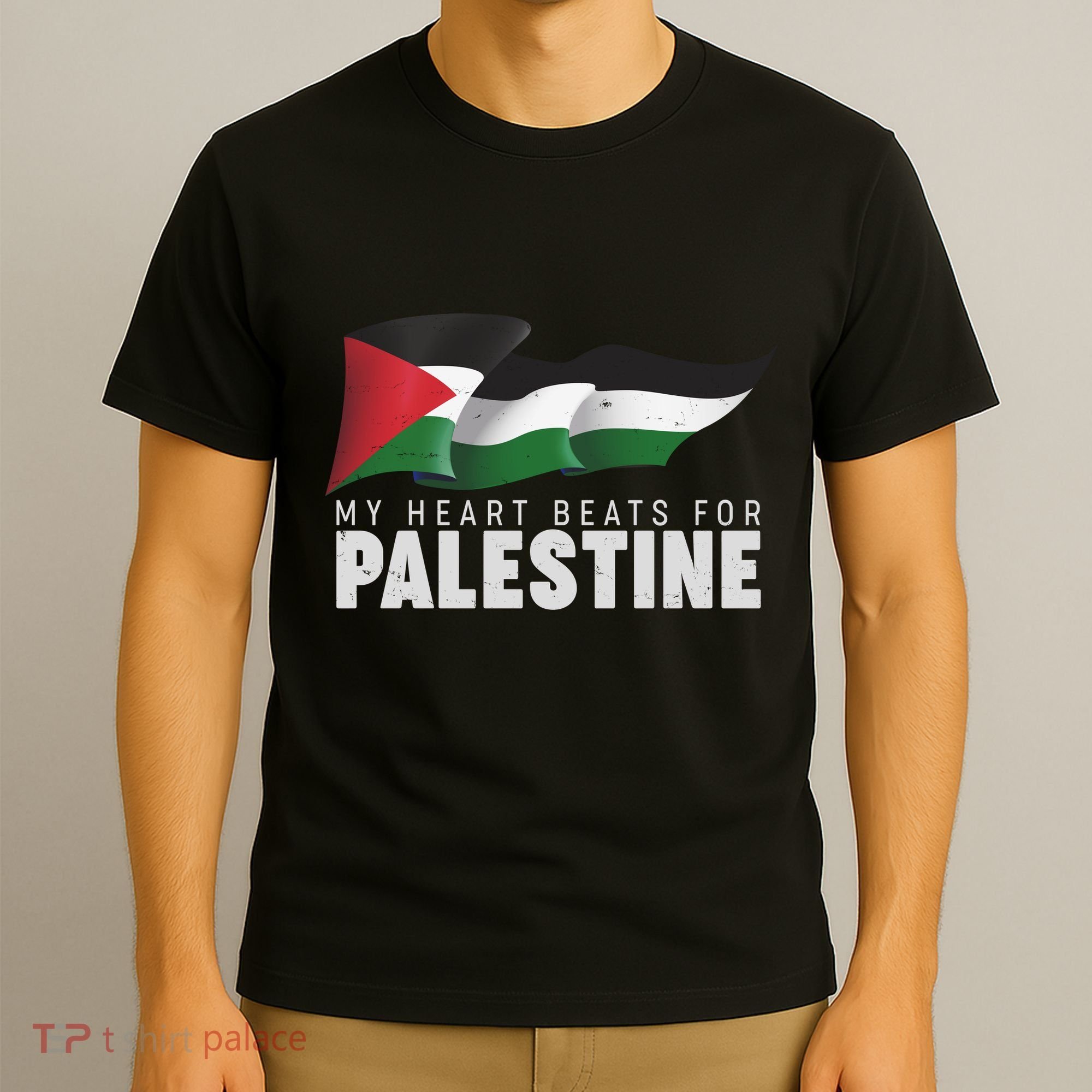 My Heart Beats For Palestine  T-Shirt