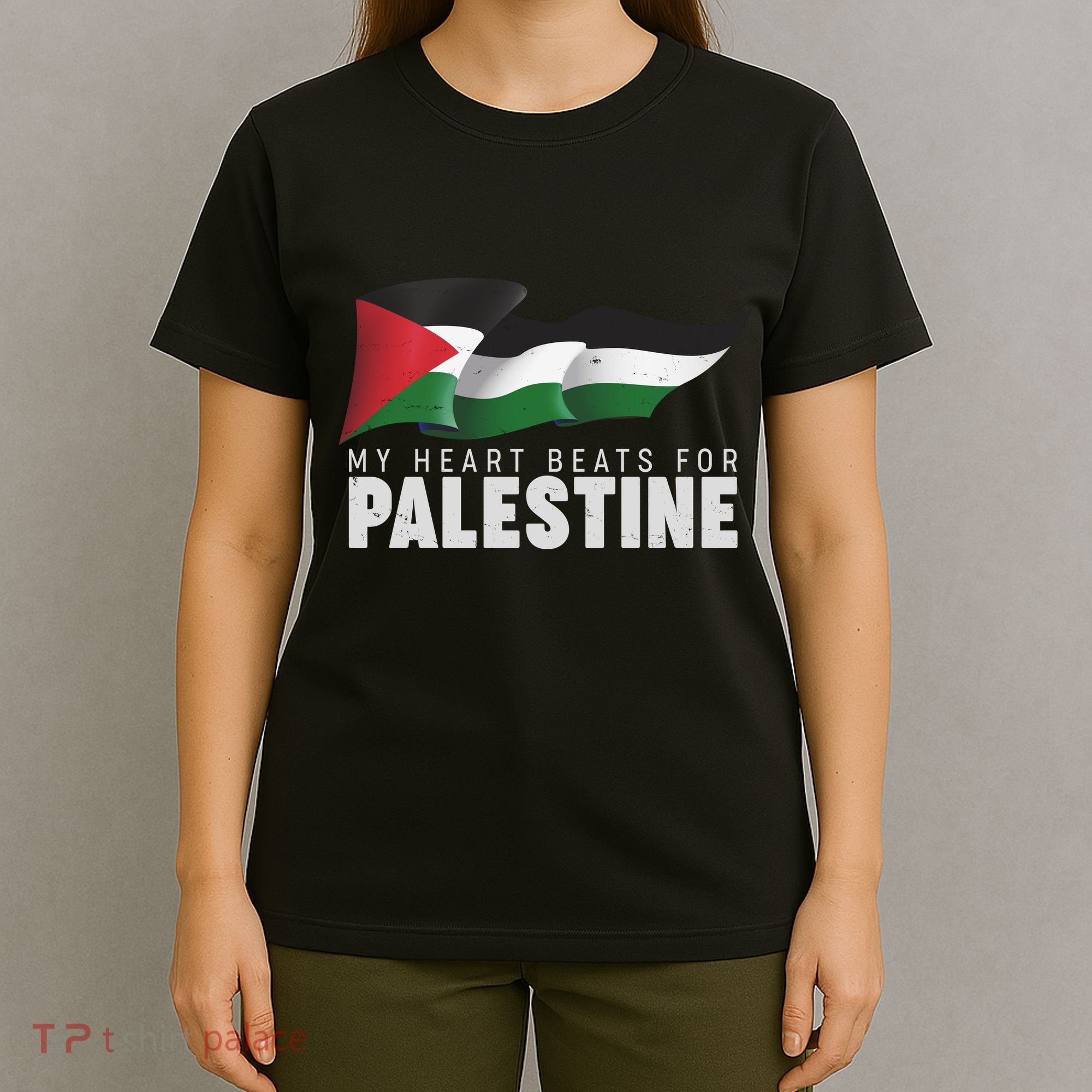 My Heart Beats For Palestine  T-Shirt