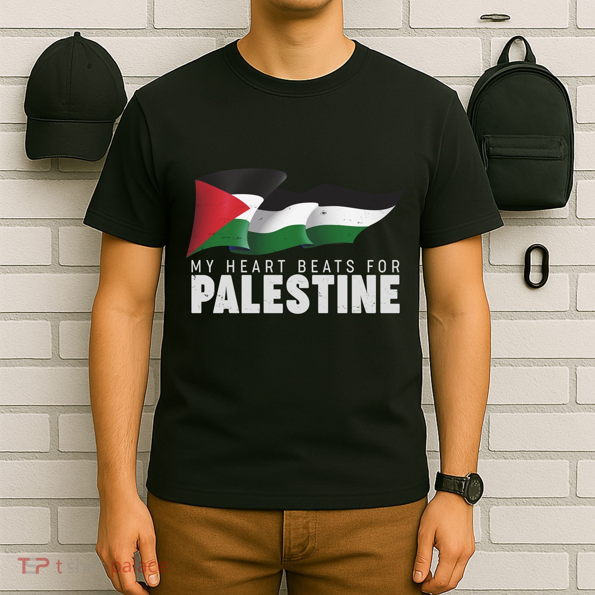 My Heart Beats For Palestine  T-Shirt