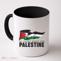 My Heart Beats For Palestine  Coffee Mug thumb 0