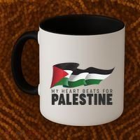 My Heart Beats For Palestine  Coffee Mug thumb 2