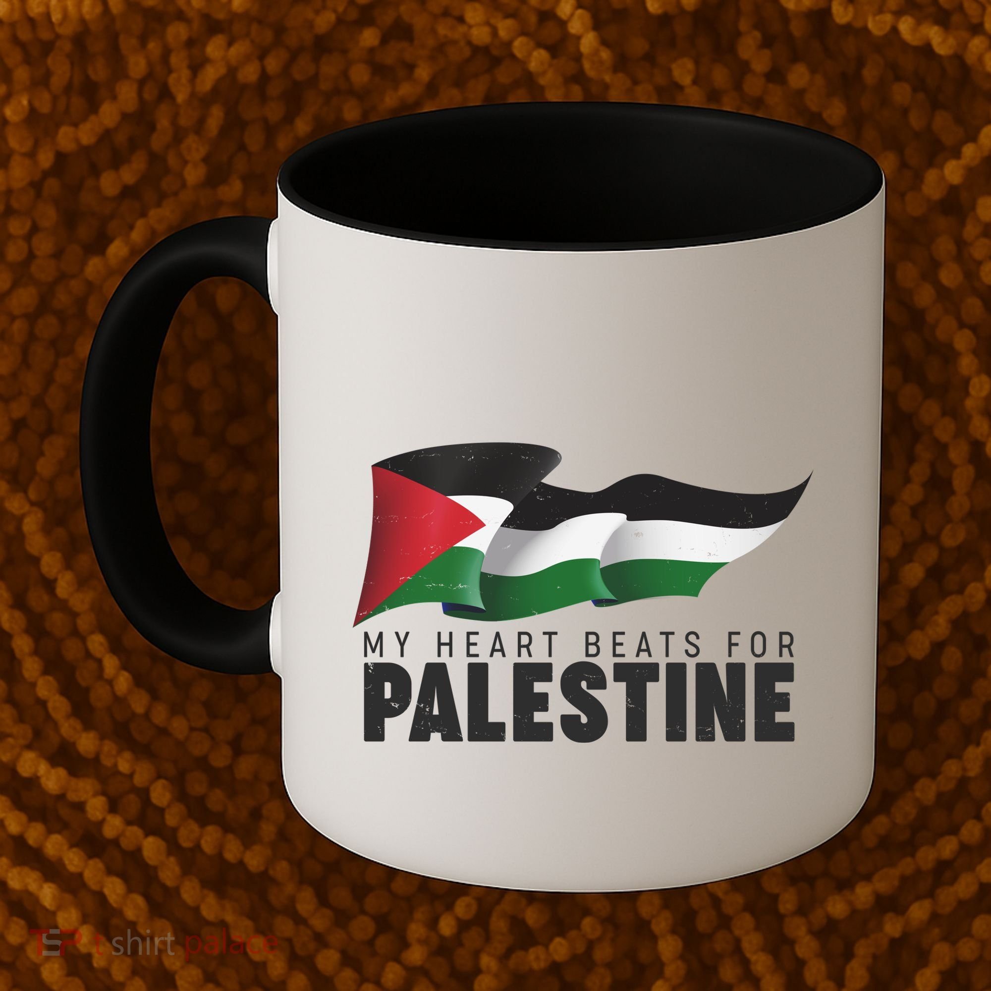 My Heart Beats For Palestine  Coffee Mug