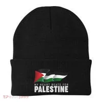 My Heart Beats For Palestine  Beanie thumb 0
