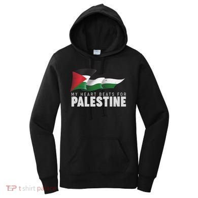 My Heart Beats For Palestine  Women's Hoodie
