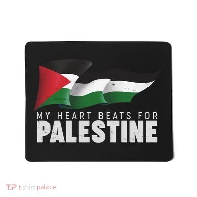 My Heart Beats For Palestine  Mousepad