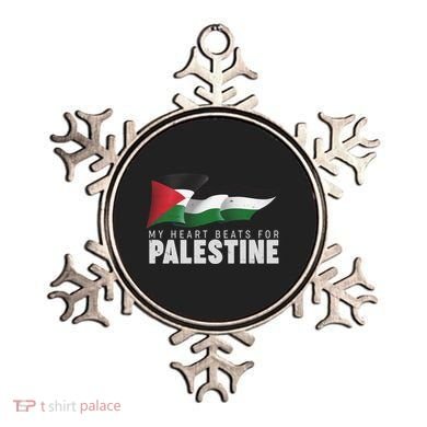 My Heart Beats For Palestine  Ornament