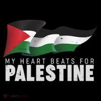 My Heart Beats For Palestine  Ornament thumb 1