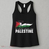 My Heart Beats For Palestine  Women's Tank Top thumb 3