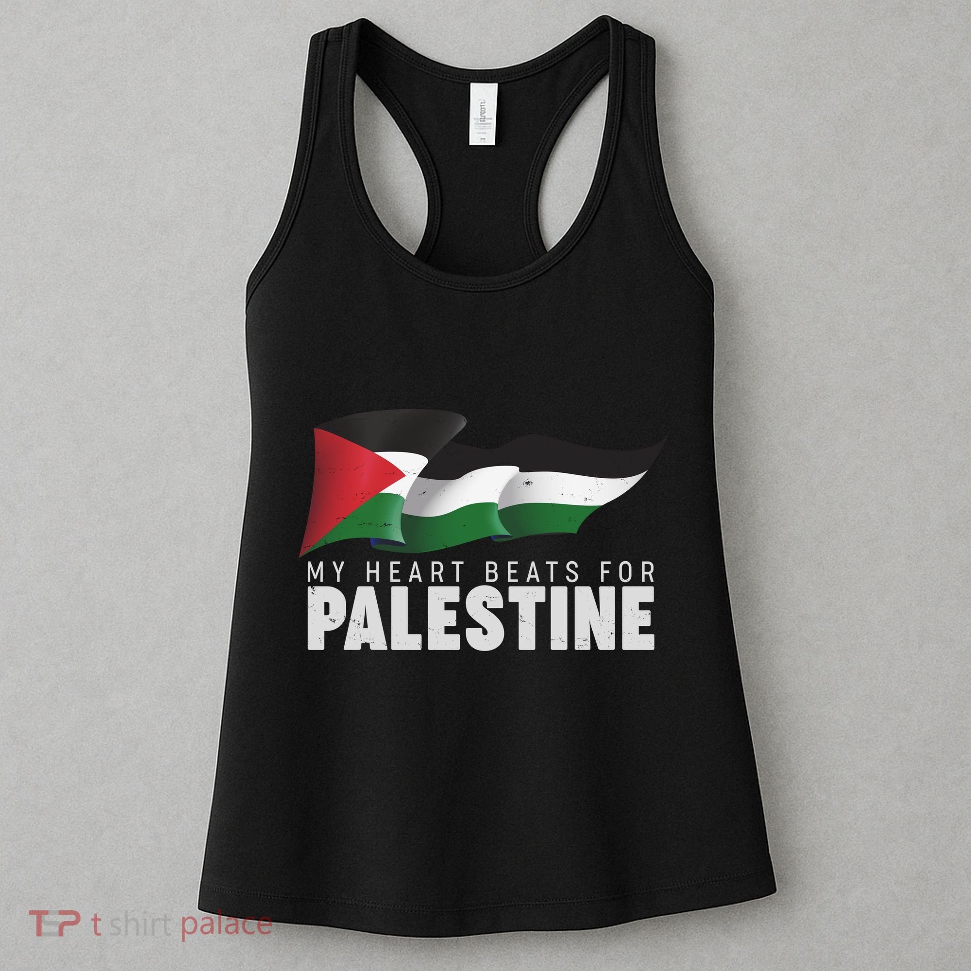 My Heart Beats For Palestine  Women's Tank Top