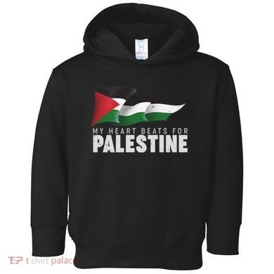 My Heart Beats For Palestine  Toddler Hoodie