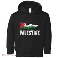 My Heart Beats For Palestine  Toddler Hoodie thumb 0