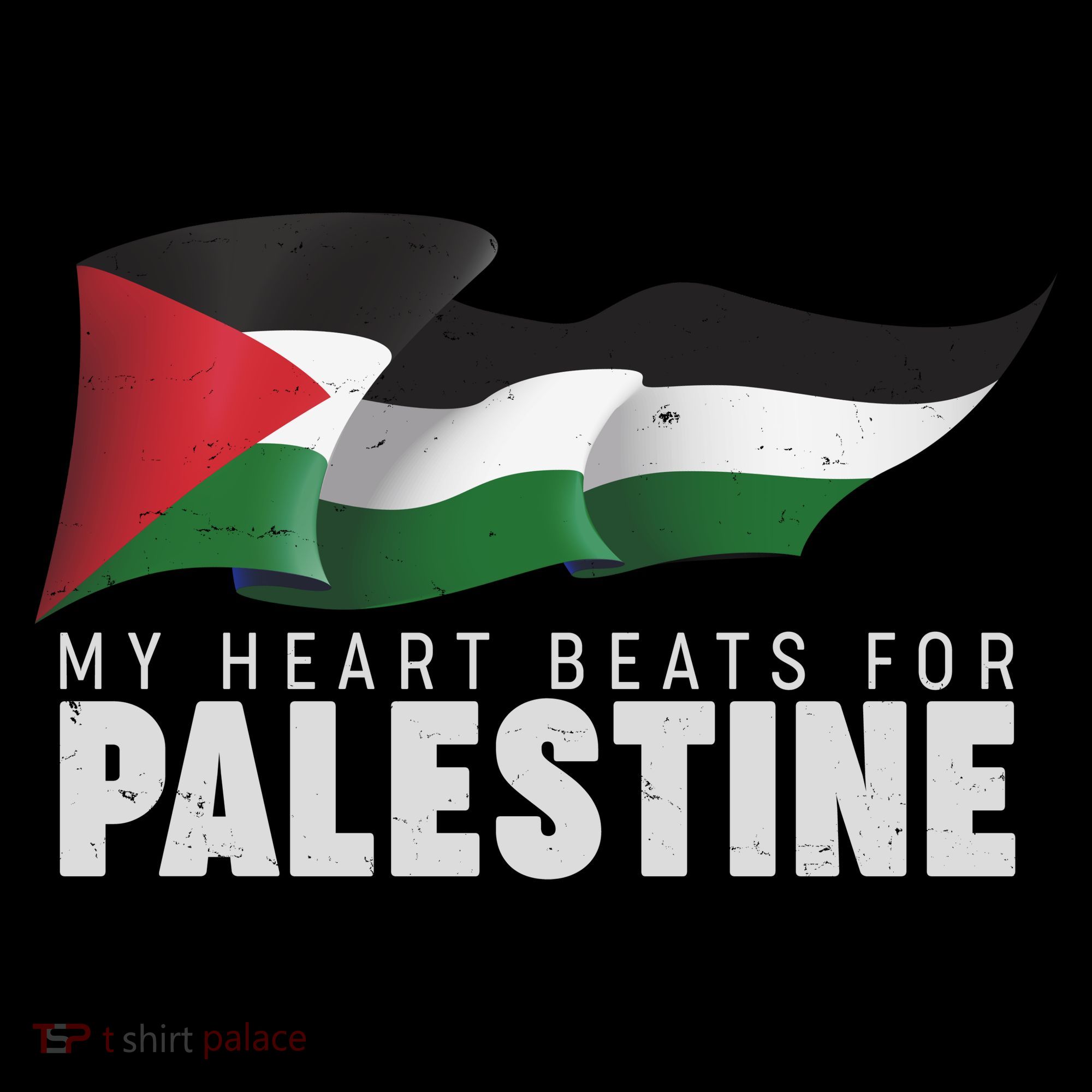 My Heart Beats For Palestine  Toddler Hoodie