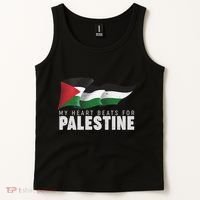My Heart Beats For Palestine  Tank Top thumb 2