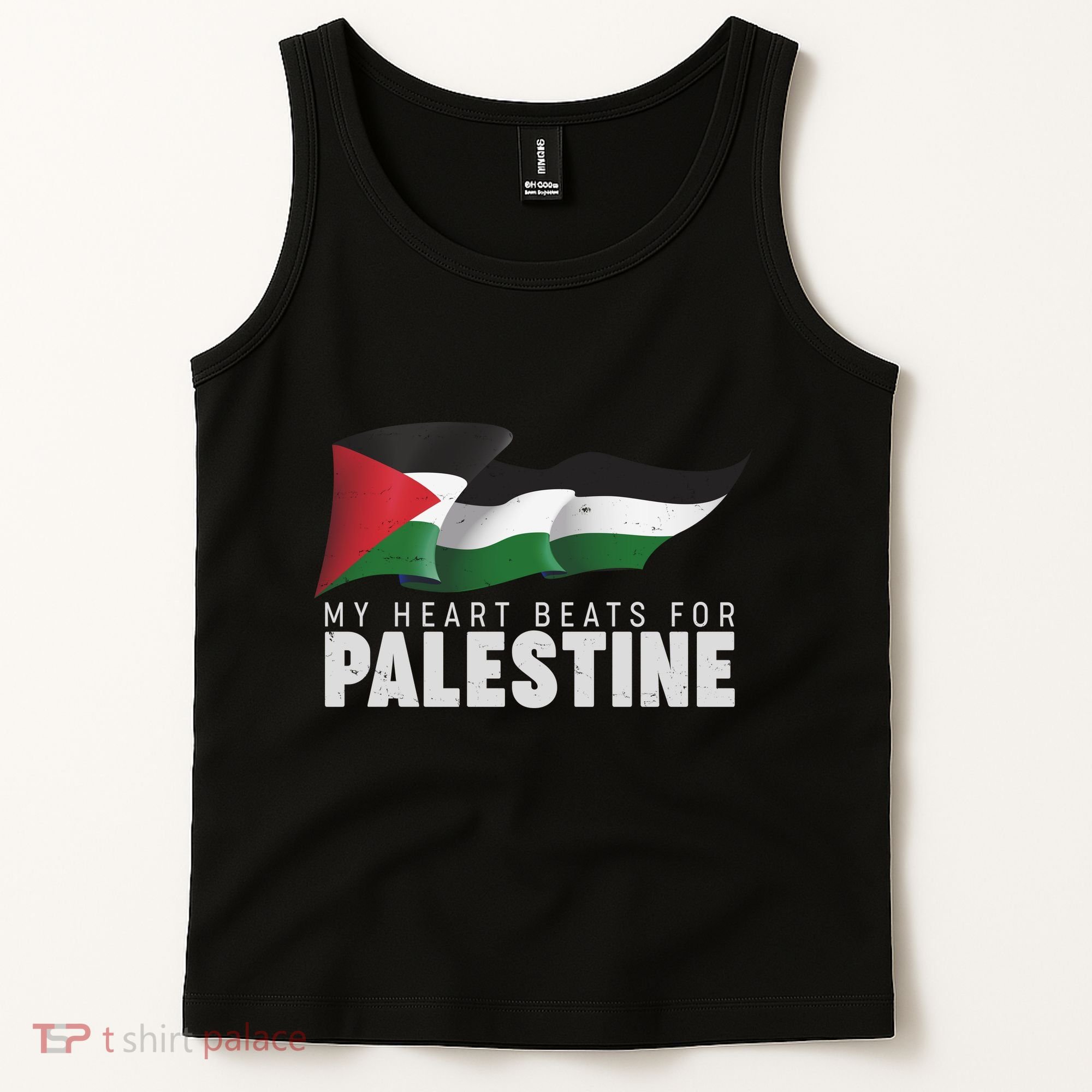My Heart Beats For Palestine  Tank Top