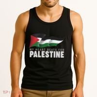 My Heart Beats For Palestine  Tank Top thumb 3