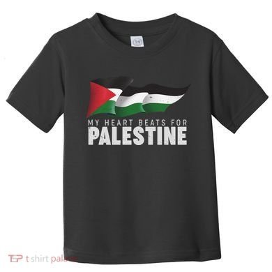 My Heart Beats For Palestine  Toddler T-Shirt