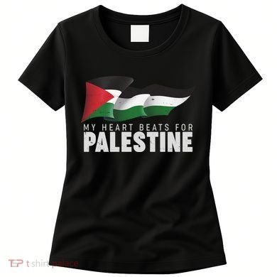 My Heart Beats For Palestine  Women's T-Shirt