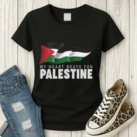 My Heart Beats For Palestine  Women's T-Shirt thumb 3