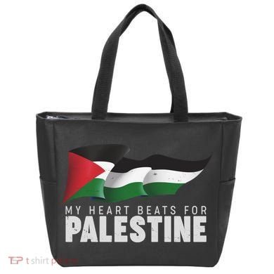 My Heart Beats For Palestine  Tote Bag