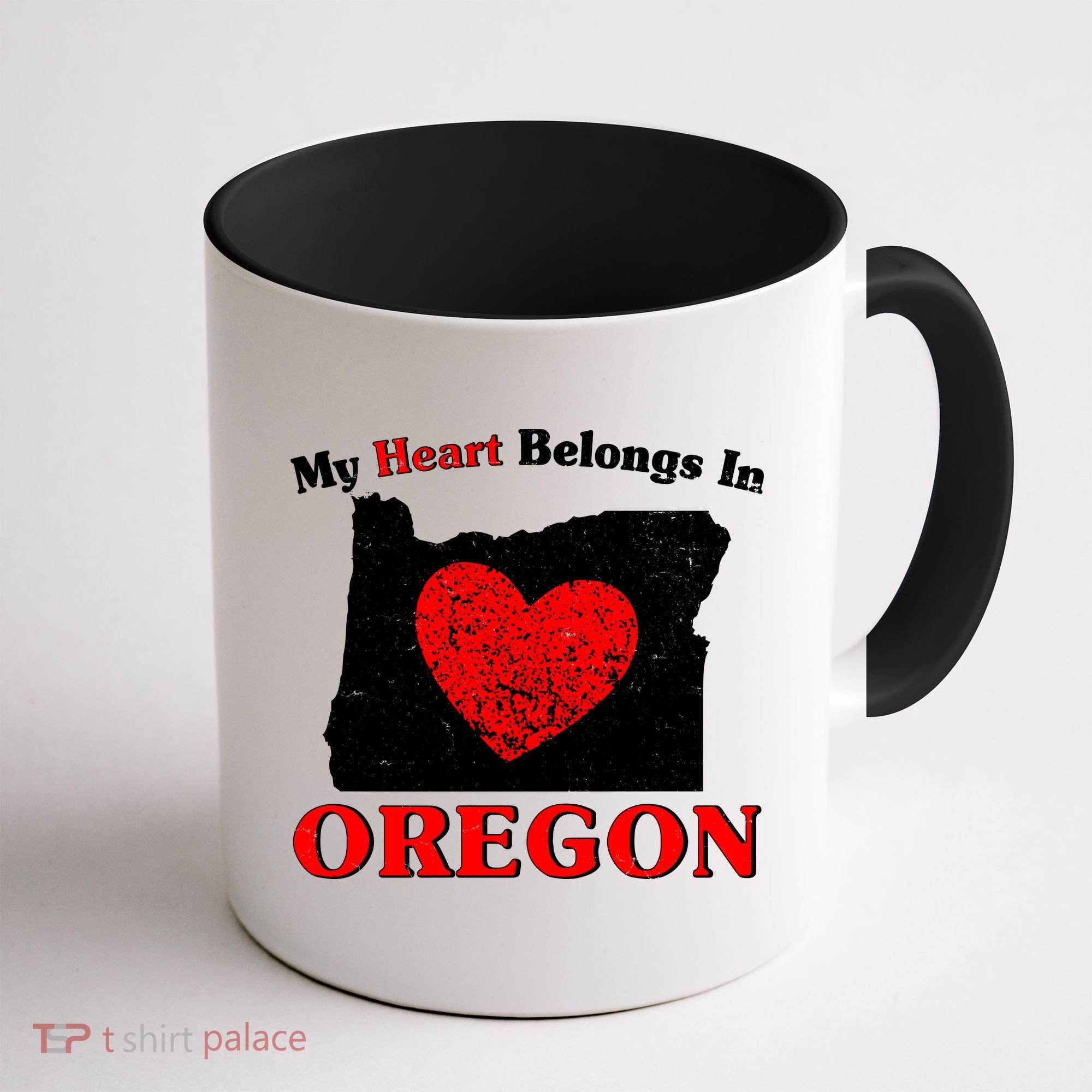 My Heart Belongs In Oregon Coffee Mug