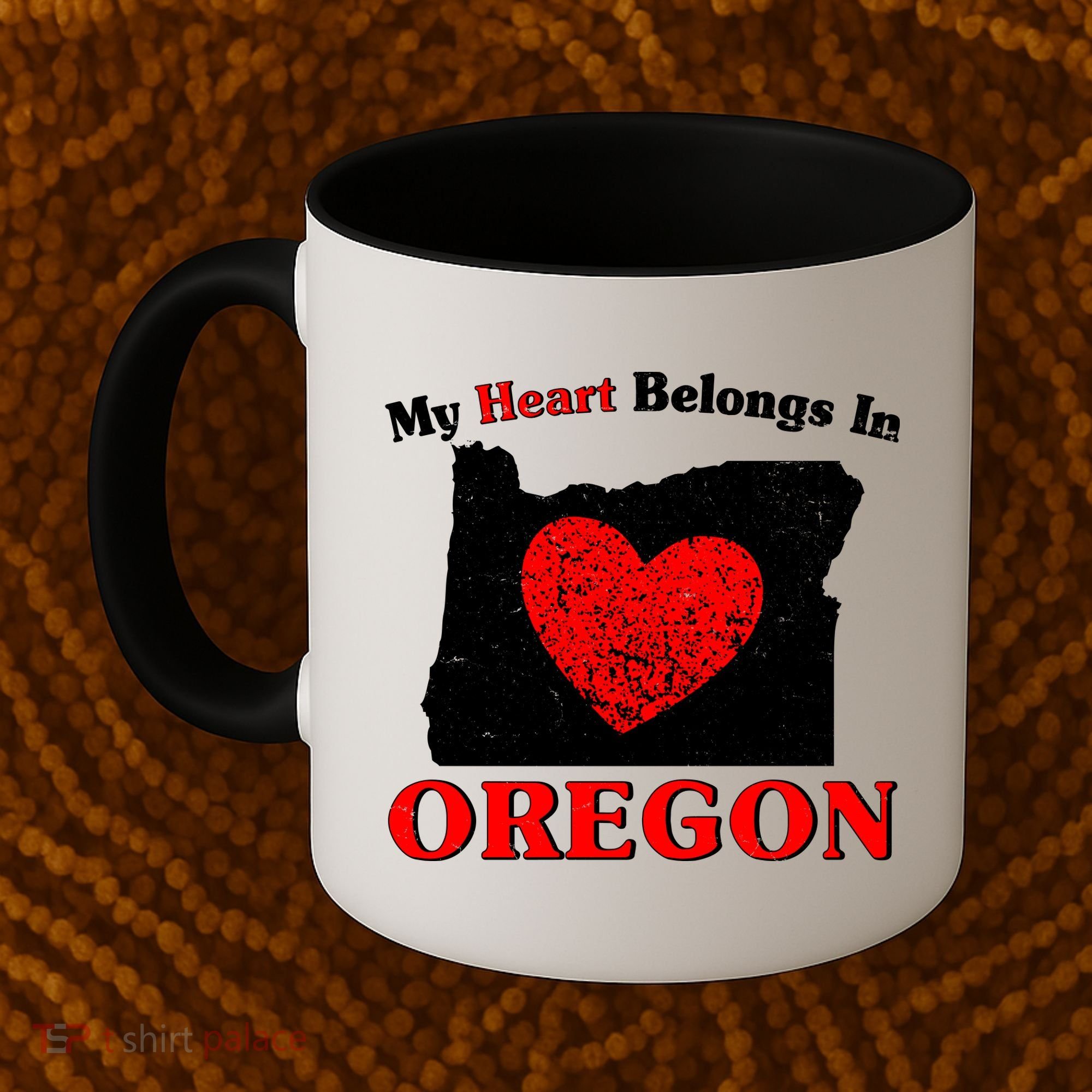 My Heart Belongs In Oregon Coffee Mug