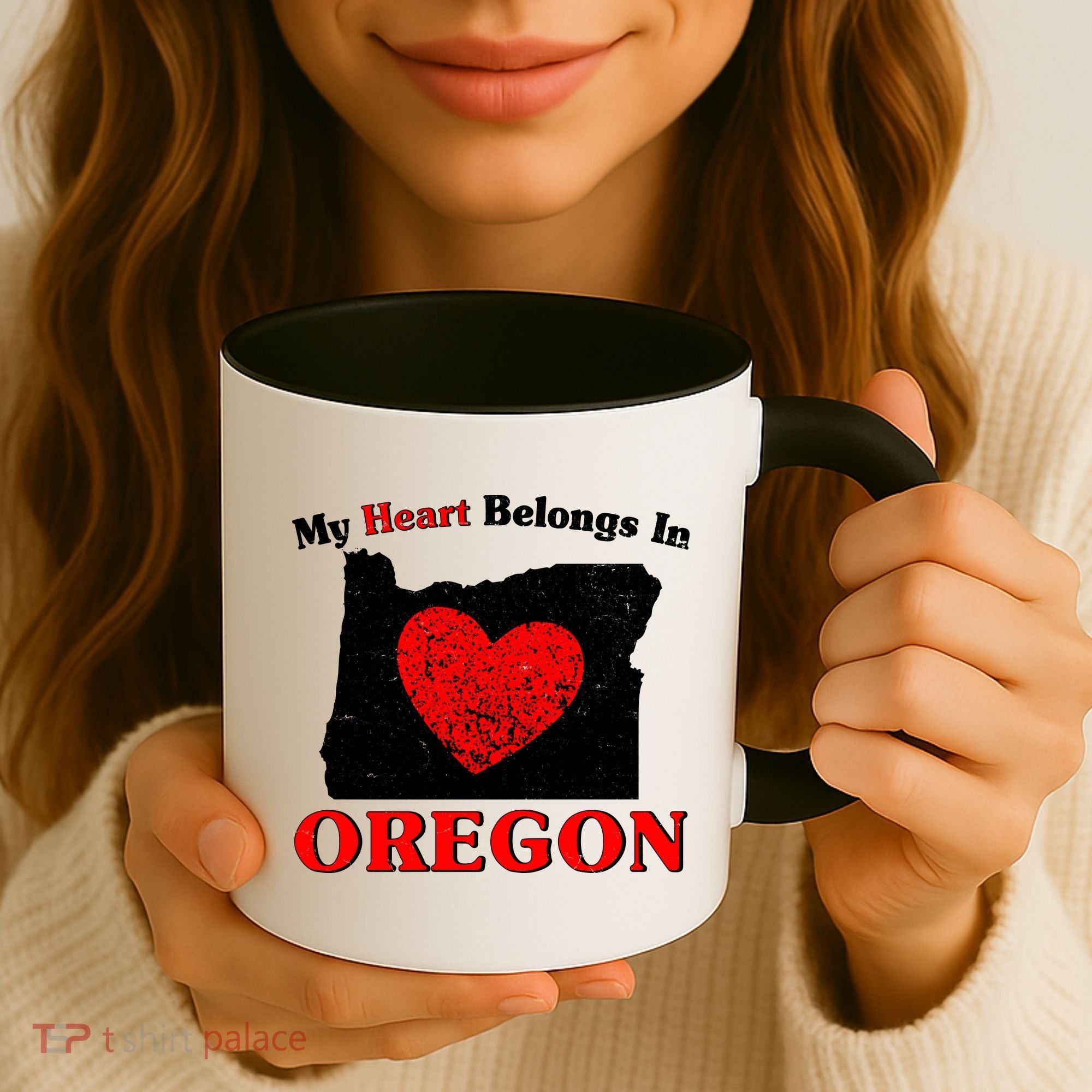 My Heart Belongs In Oregon Coffee Mug