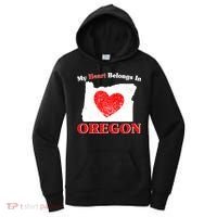 My Heart Belongs In Oregon Women's Hoodie thumb 0
