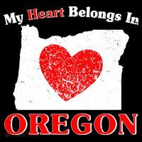 My Heart Belongs In Oregon Women's Hoodie thumb 2