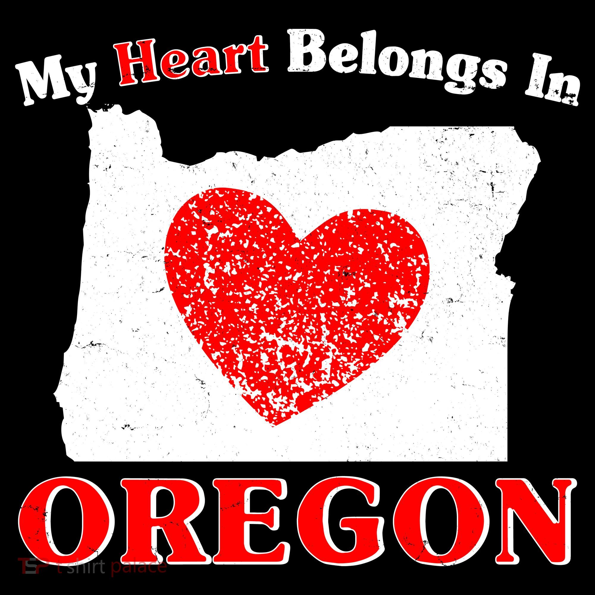 My Heart Belongs In Oregon Women's Hoodie