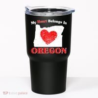 My Heart Belongs In Oregon Tumbler thumb 0