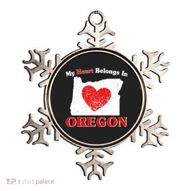 My Heart Belongs In Oregon Ornament
