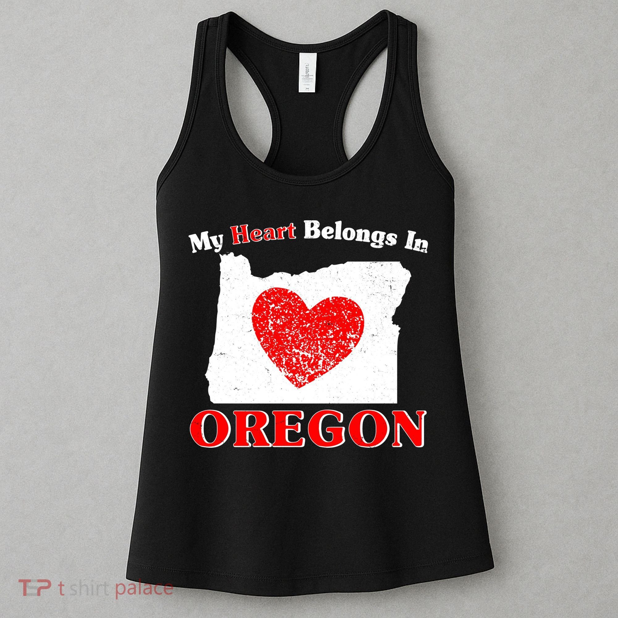 My Heart Belongs In Oregon Women's Tank Top