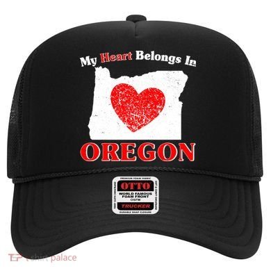 My Heart Belongs In Oregon Hat