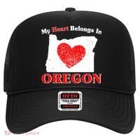 My Heart Belongs In Oregon Hat thumb 0