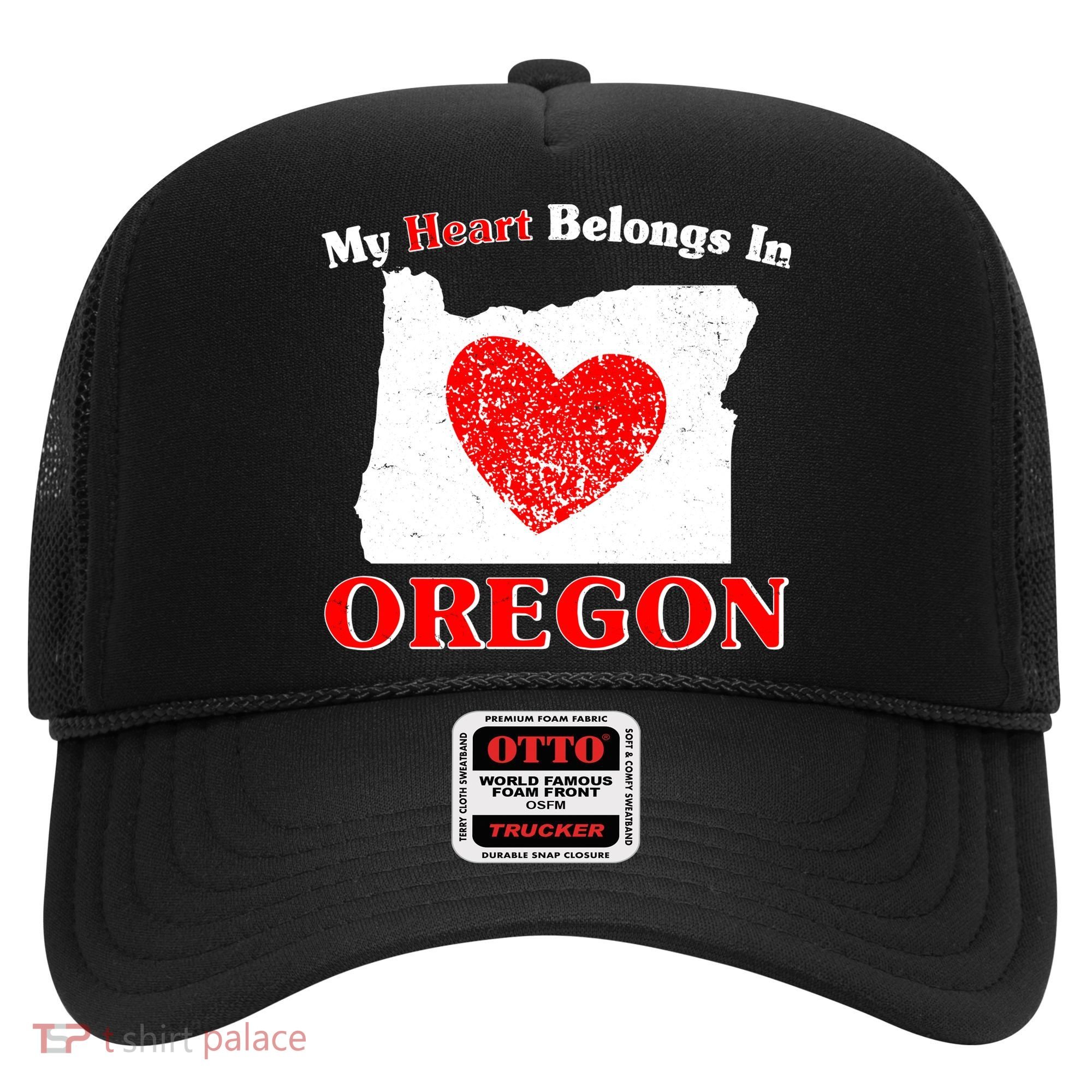 My Heart Belongs In Oregon Hat