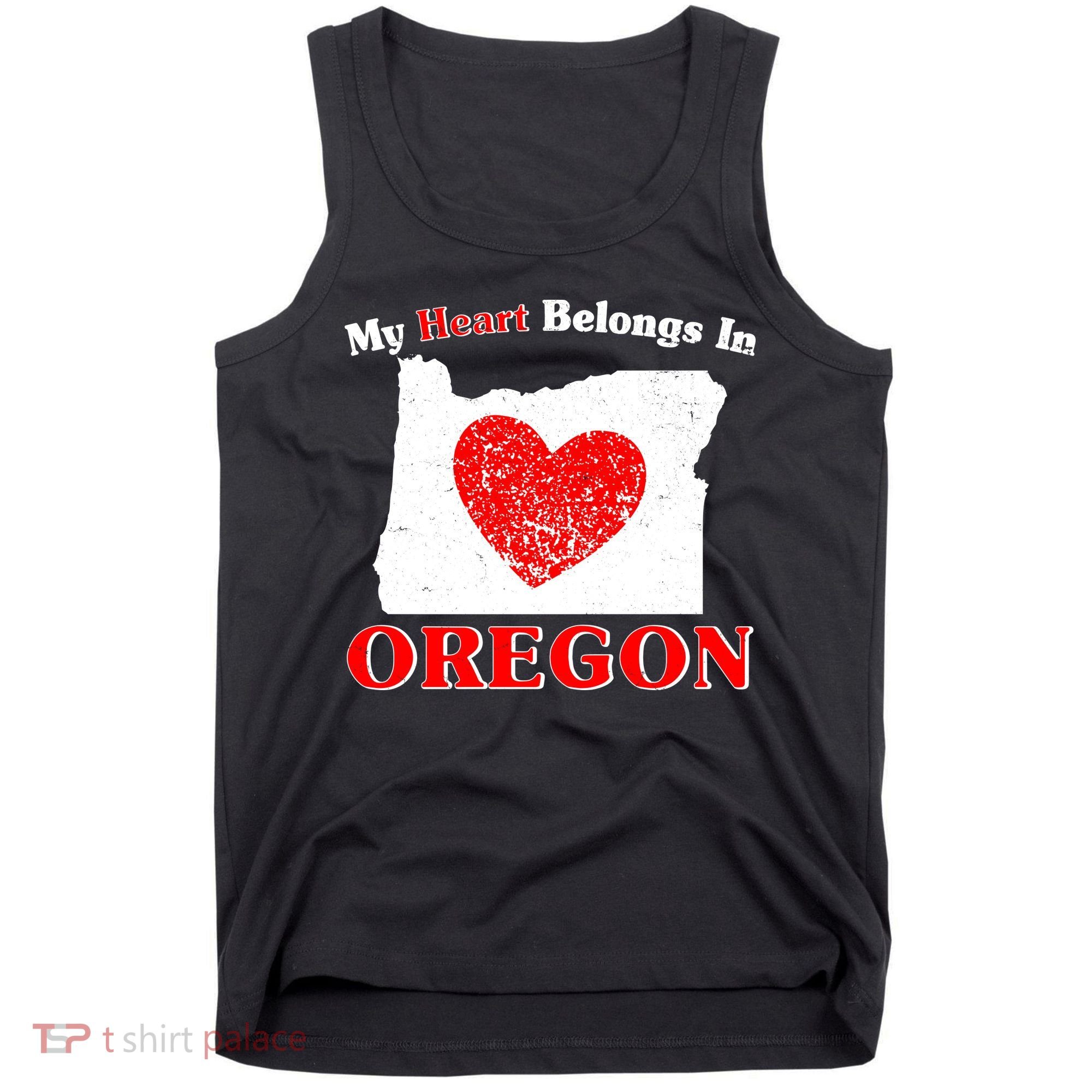 My Heart Belongs In Oregon Tank Top
